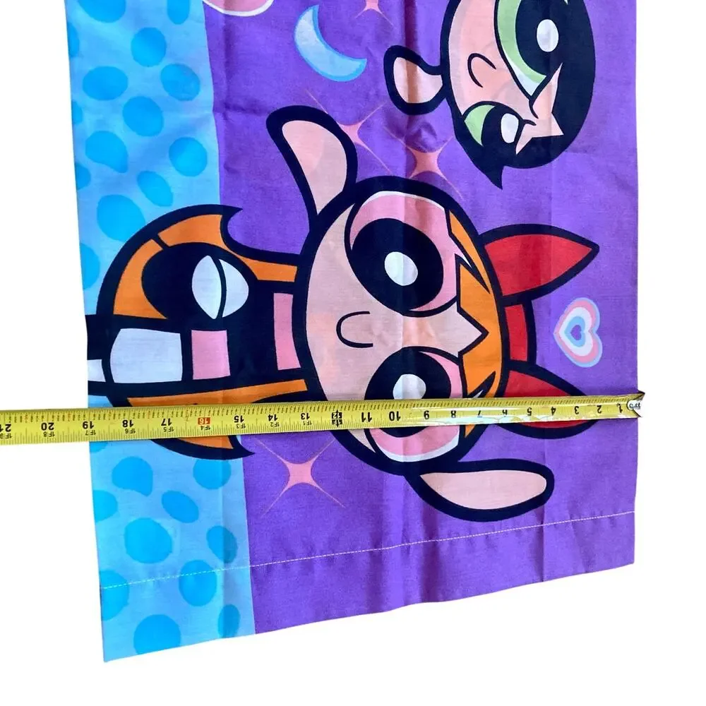 2000 Y2K Cartoon Network Powerpuff Girls Standard Pillow Case Purple Hearts